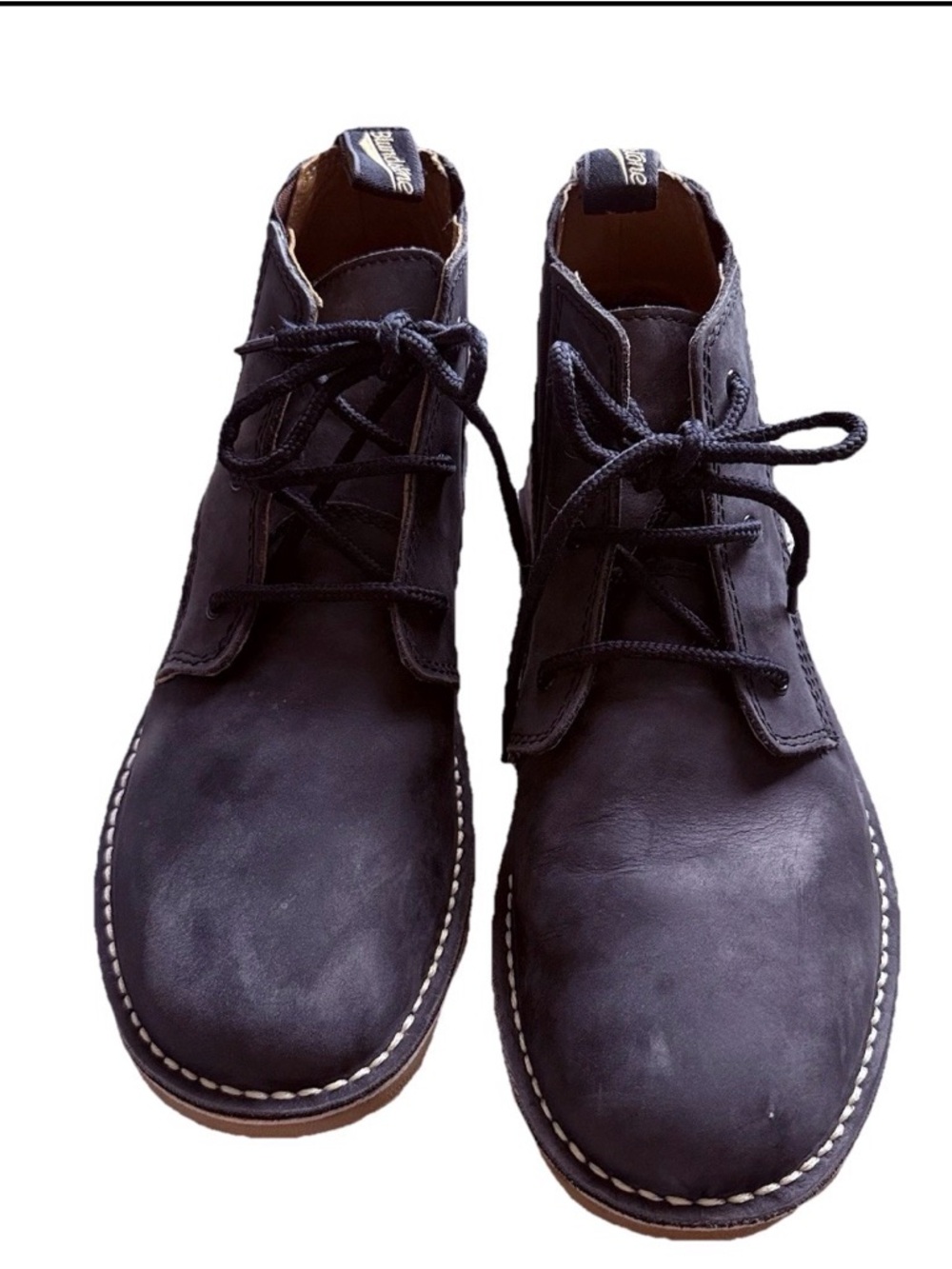 Blundstone 1056S-2 Lace Up Desert Boots Men's 10.5 Grey Nubuck Leather Rugged